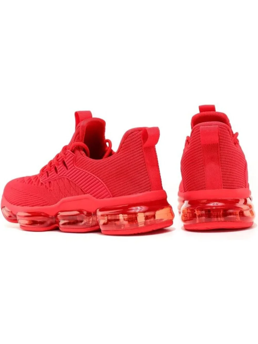 Men's Red Walking Shoes Casual Fashion Silp On Tennis Running Sneakers Comfort